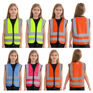 Kid Girls High Visibility Safety Vests School Play Public Acitivity Working Vest - Picture 1 of 70