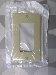 Leviton 80401-NI 1 Gang Dekor/GFCI Wandplatte, Elfenbein **kostenloser Versand** - Bild 1 von 2