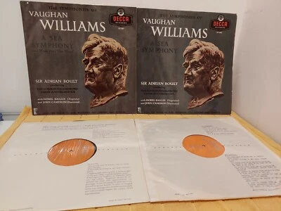 LXT 2907/LXT 2908  Vaughan Williams, A Sea Symphony,  Boult, Decca X2 Vinyl LP  - Image 1 of 4