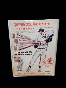 1963 New York Yankees Official Team Annuario Rivisto - Foto 1 di 2