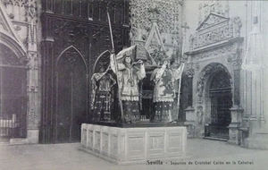 POSTAL CATEDRAL SEVILLA SEPULCRO CRISTOBAL COLON KNACKSTEDT & NÄTHER     CC3803 - Picture 1 of 1