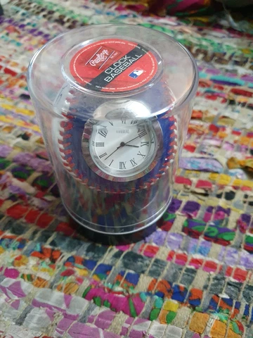 Los Angeles Dodgers Logo Rawlings Official MLB Quartz Clock Baseball Fotoball LA Cover