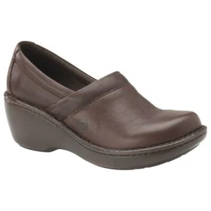 Born Women's Moritz Leather Brown Closed Back Clogs Size EU 38 US 7 - Picture 1 of 4