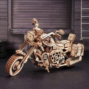 ROKR 3D Legno Moto Modello Kit Puzzle Bambini Regalo Montaggio Giocattolo - Foto 1 di 10
