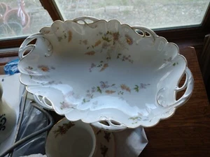 Antique Rosenthal R.C. LION D’OR Hand Painted Dish Handles Oval Sign Gold 12x8" - Picture 1 of 18