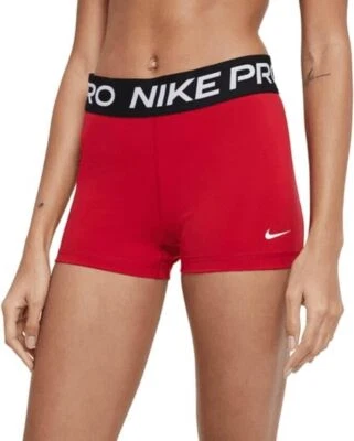 NWT Size SMALL Women's Nike Pro 365 3" Compression Short RED CZ9857-687 - Image 1 of 4