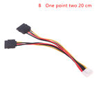 4Pin To 1 Or 2 Port Sata Power Cable For Hikvision Dahua Mini Vcr Recorder 25 S1