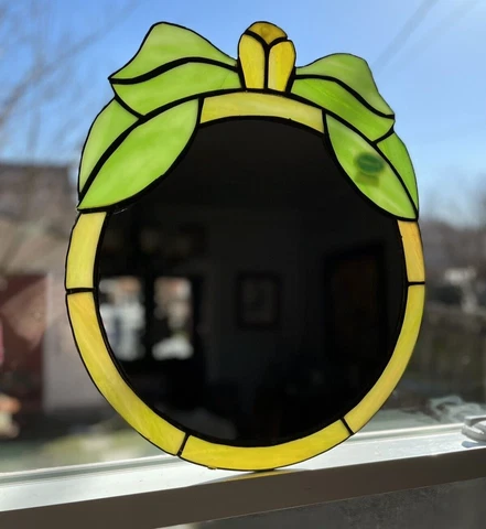 Stained glass mirror - Lemon - Vintage Cover
