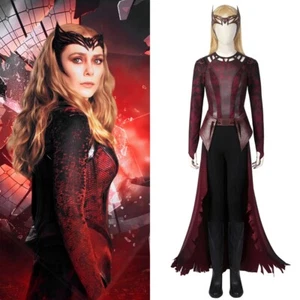 Doctor Strange Wanda Scarlet Witch Costume Cosplay Suit Ver4  Handmade - Picture 1 of 12