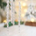 6Pcs Xmas Tree Clear Fake Icicle Winter Home Decoration