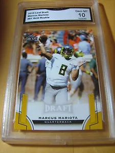 MARCUS MARIOTA TITANS 2015 FOGLIA BOZZA ORO RC # 81 GRADO 10 L@@K - Foto 1 di 1