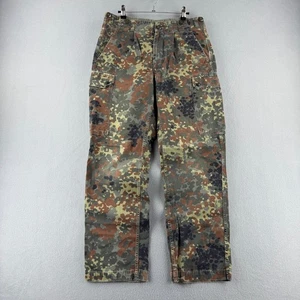 Vintage German Military Pants Mens Fits 32x30 Flecktarn Camo Cargo Army - Picture 1 of 17