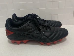 Asics Lethal Speed RS Football Boots Size US 13 EURO 48 30.5cm Soccer Black Red - Picture 1 of 6
