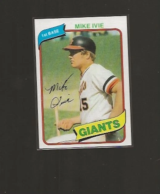 1980 TOPPS MIKE IVE #62 NRMT HIGH GRADE - Image 1 of 1