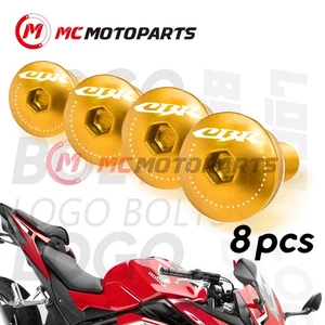 GOLD Windscreen Bolt Kit M5 For Honda CBR250RR CBR400RR CBR954RR - Picture 1 of 3