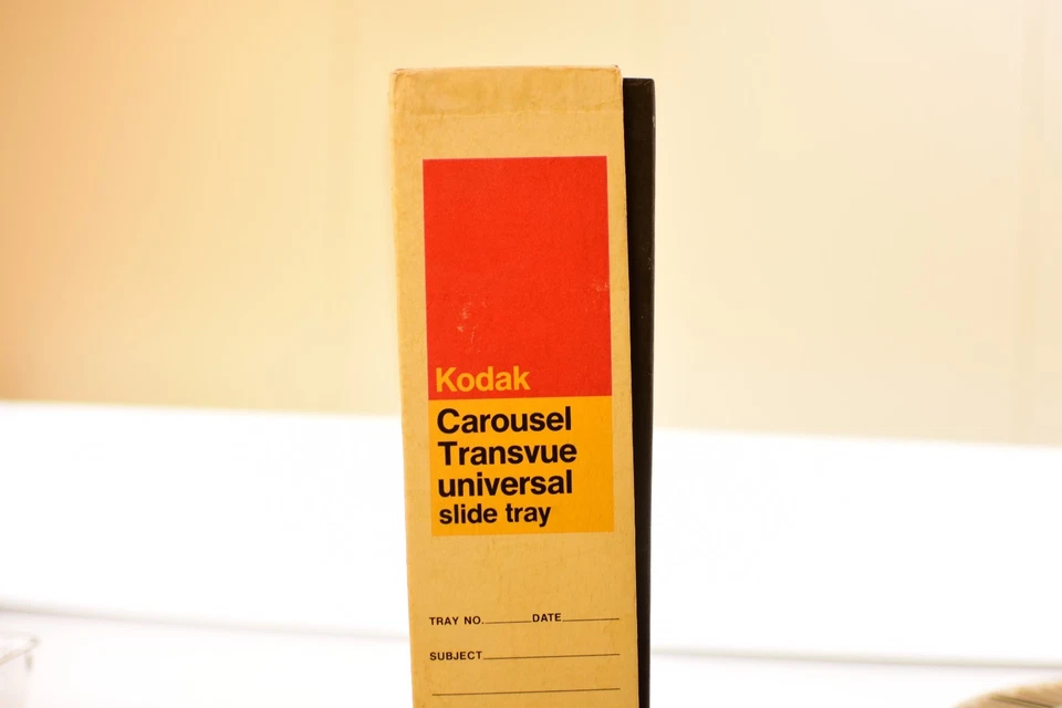 Bandeja deslizante Kodak Carousel Transvue 80 vintage para visualización de proyectores (LOTE DE 2) Foto 1 de 4