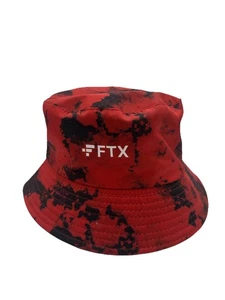 Miami Heat FTX Bucket Hat SGA Logo Red Black Acid Wash Cap NBA 35th Anniversary - Picture 1 of 5