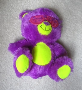 Peek A Boo Toys Purple Koala Plush 10" Stuffed Animal Purple Sunglasses Toy Neon - Picture 1 of 2