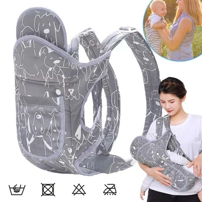 Portabebés Ergonómico Portabebés Ligero Portabebés Portátil para Bebés 2.7-20 kg - Imagen 1 de 4