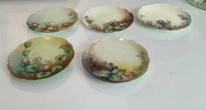 Set Of 5 Rosenthal RC Orchard Antique Plates Hand Painted Art Nouveau 7” Germany - Picture 1 of 5
