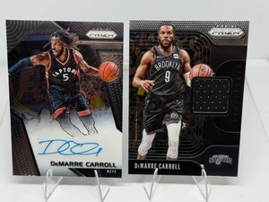 DeMarre Carroll Patch Auto Card LOT (2) Prizm Auto Jersey Patch Relic - Picture 1 of 2
