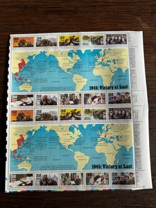 Scott #2981 World War II 1945 Victory at Last Sheet of 20 32¢ Stamps (1995) - Picture 1 of 2