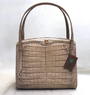 GOLDPFEIL Abendtasche STUDIO Henkeltasche REPTILLEDER Bügeltasche NEUWERTIG 4134 - Bild 1 von 4