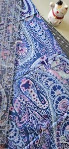 Kaffe Fassett Fabric Paisley Jungle Blue- About 31" - Picture 1 of 3