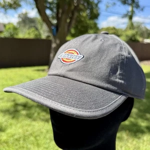 NWT Dickies Baseball Cap Grey Embroidered Logo OSFM Strap Back Skate Work Hat - Picture 1 of 8