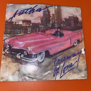 Aretha Franklin Freeway Of Love 45 Record/Until You Say You Love Me 1985 - Imagen 1 de 4