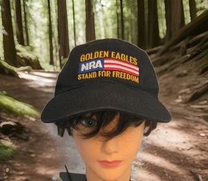 Casquette chapeau NRA brodée Golden Eagles Stand for Freedom OSFA - Photo 1/15