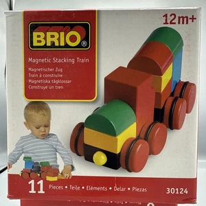 BRIO Magnetic Stacking Train Set #30124 - Vintage - Picture 1 of 3