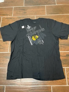 Retro 2010 NHL Chicago Blackhawks Stanley Cup Champions Men's XL T-shirt  NEW - Picture 1 of 8