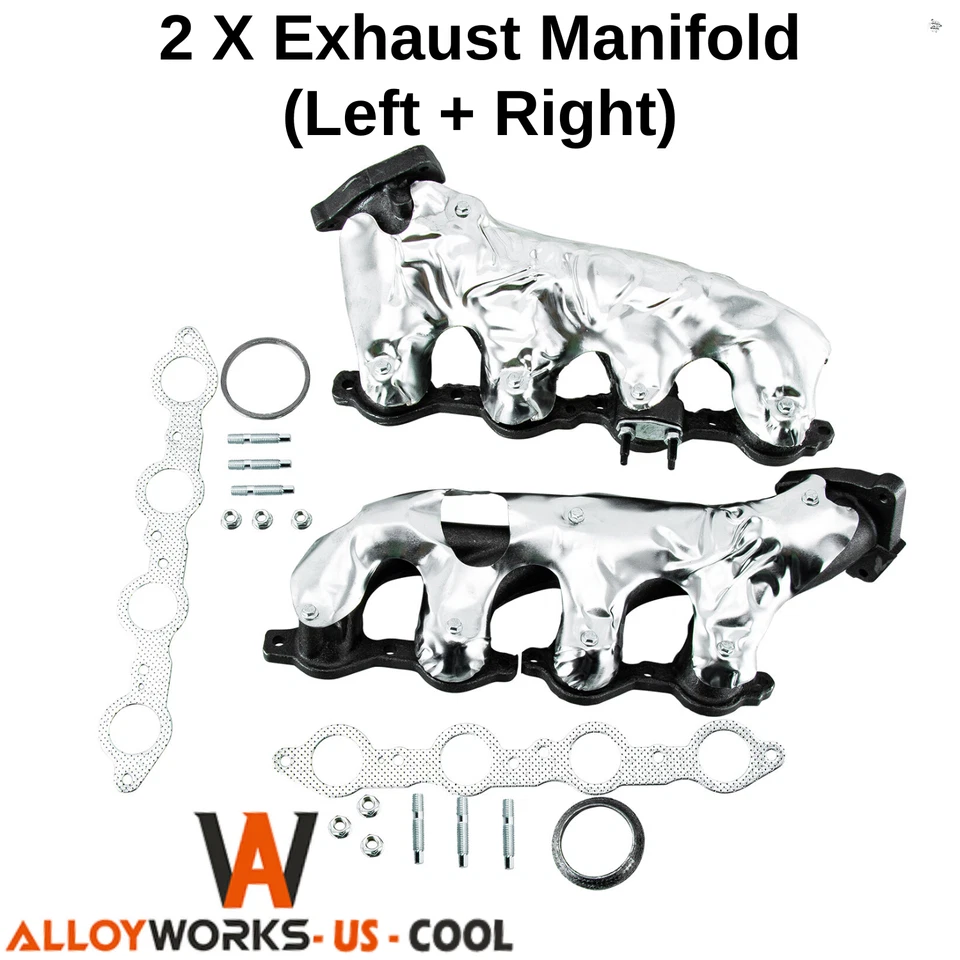 Левый и правый выпускной коллектор для Chevy Silverado GMC Sierra 1500 2500 Yukon новый - Изображение 1 из 4