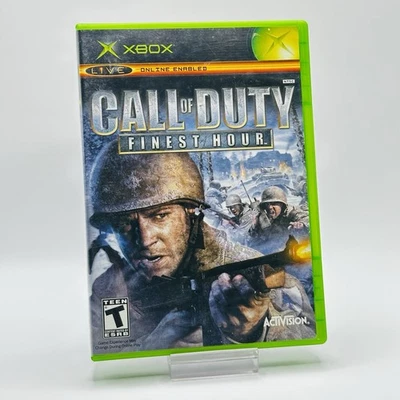 Call of Duty Finest Hour (Microsoft Xbox, 2004) - Very Clean - No Manual - Image 1 of 4