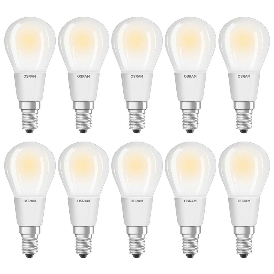 10 x Osram LED Filament Parathom Tropfen 6W = 60W E14 matt 806lm warmweiß 2700K - Bild 1 von 3