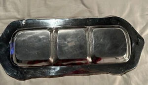 Mexican Pewter Serving Tray/Platter/ 19.5" Long/7” Wide. - Picture 1 of 3