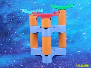 Carrera STRAX® Bahn Set 3er Pfeiler Stütze Pfosten bunt 80er 90er Jahre Rennbahn - Bild 1 von 5
