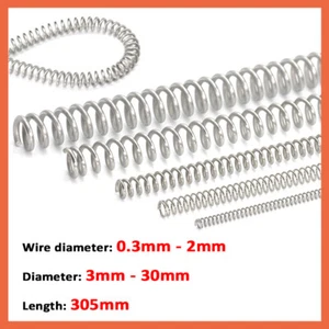 Compression Spring Various Size 3mm-30mm Diameter & 305mm Length Pressure Small - Picture 1 of 10