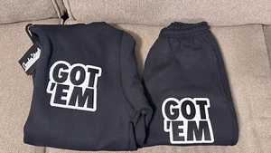 SneakerHead Sneaker 2tlg Hoodie & Jogginghose Jogginganzug Schwarz Unisex Gr. S - Bild 1 von 5