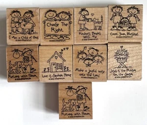 Stampin' Up 2003 (9 Stamps) Kindness & Love - Picture 1 of 2