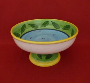 ✅ BELLISSIMA GRANDE ALZATA CENTROTAVOLA SICILIANA CERAMICA DIPINTA VINTAGE-4518 - Picture 1 of 8