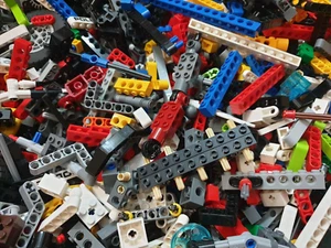 400 Lego Technic Technic Parts Mix Mixed Bundle Perforated Beam Pins Gears - Picture 1 of 2