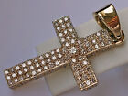 3 D Kreuz 3,92 Ct Brillant Anhänger 585 14kt Gold Diamant Kruzefix 17,9gr ♦️8241