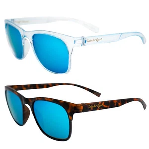 Islander Eyes Tahiti Sunglasses for Women 2 Pairs Blue&Clear w/ Blue Mirror Lens - Picture 1 of 9