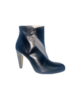 HUGO BOSS scarpa shoes stivale donna woman nero in pelle size EU 39 BS09L - Picture 1 of 8