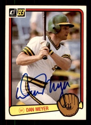 1983 Donruss Baseball #413 Dan Meyer Signed Autograph (no COA) - Image 1 of 2