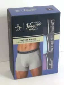Penguin Munsingwear 3 Pack L (36-38) Boxer Briefs Ultimate Cotton Stretch NWT - Picture 1 of 4