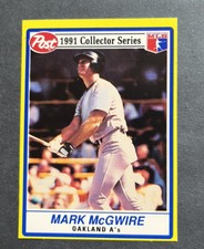Mark McGwire 1991 Post Collector Series #2 Oakland Athletics