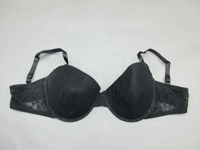 38C FELINA NEGRO INALÁMBRICO ACOLCHADO DEMI SUJETADOR 3B Foto 1 de 4